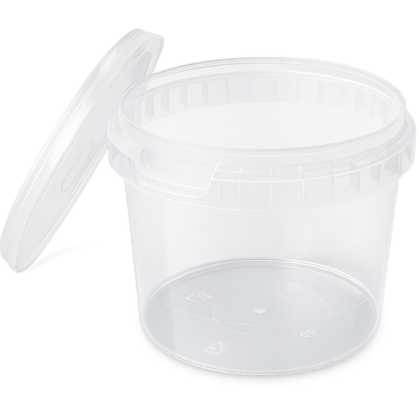 16 OZ Clear Round Tamper PP