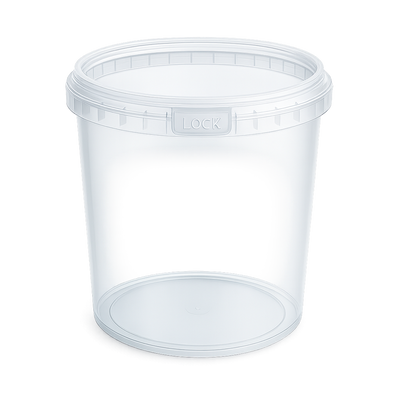 32 OZ Clear Round Tamper PP