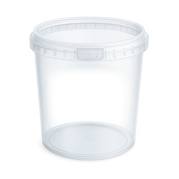 32 OZ Clear Round Tamper PP